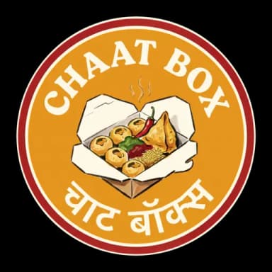 CHAAT BOX — circular brand badge
