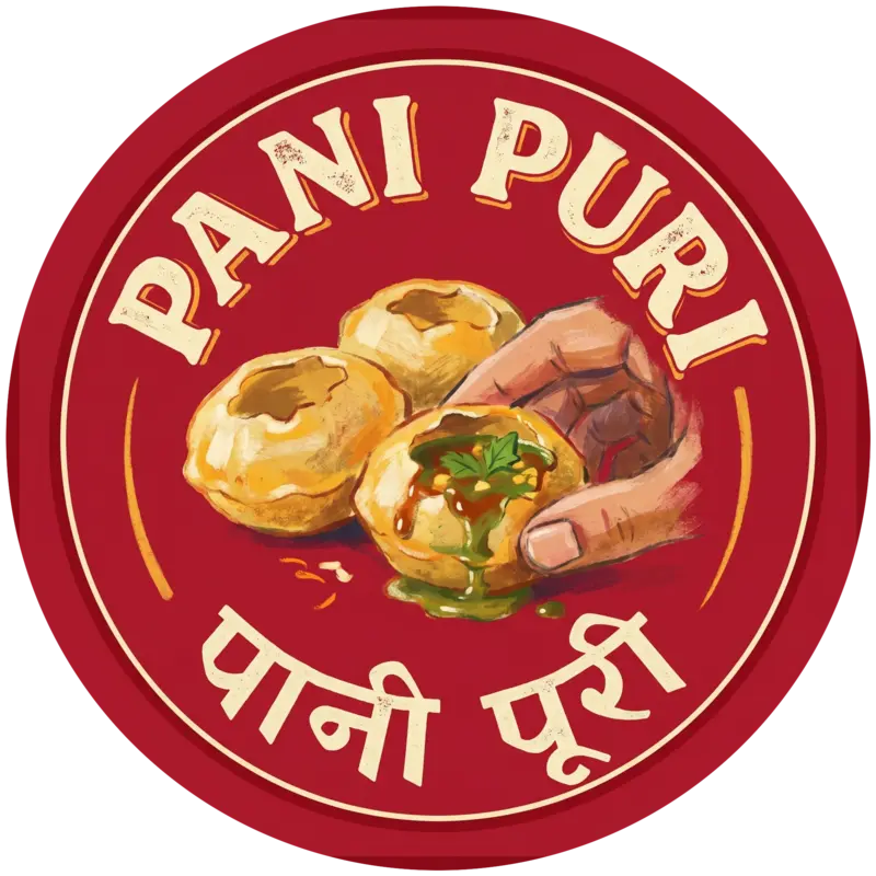 Pani puri — CHAAT BOX dish stamp
